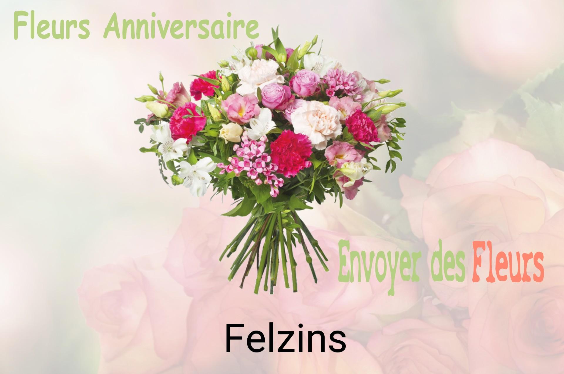 Bouquet de fleurs d’anniversaire livré à Felzins